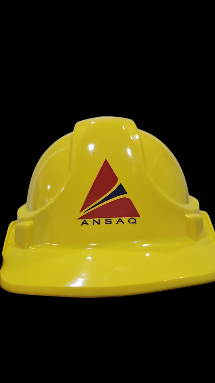 Yellow safety helmet