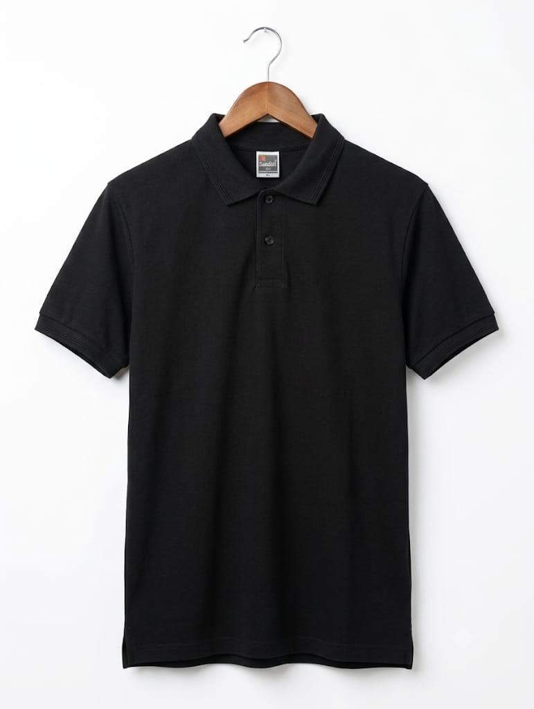 Black polo t-shirt