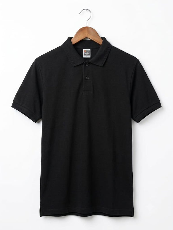Black polo t-shirt
