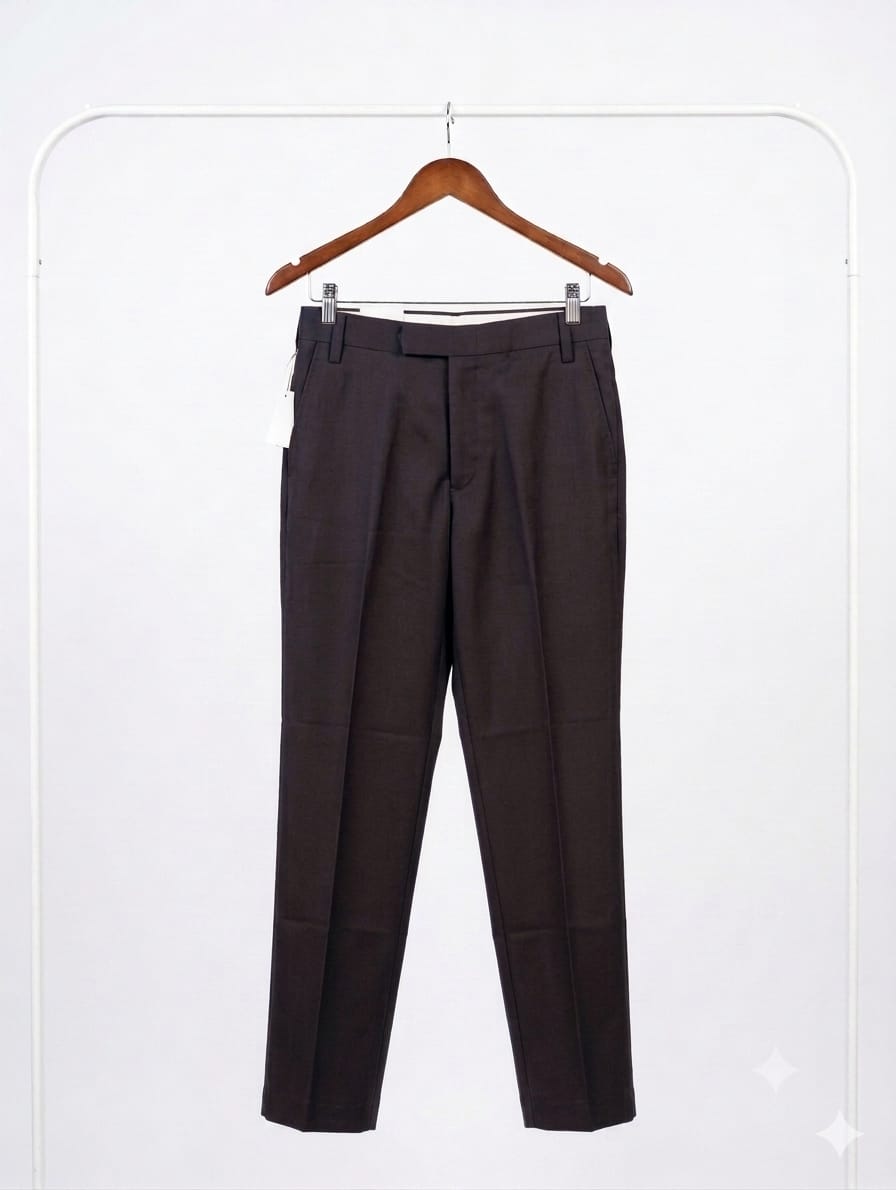 Belt trousers white